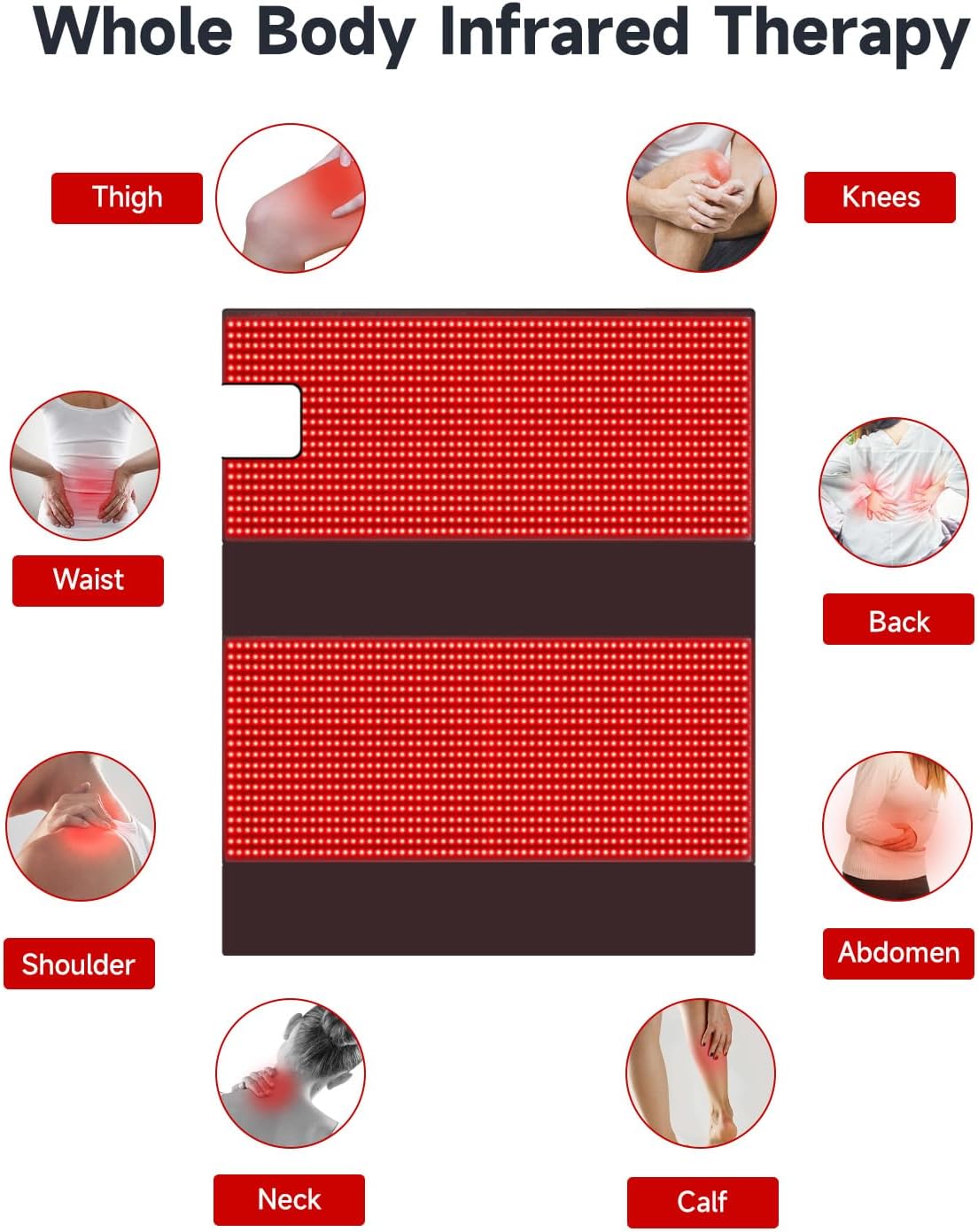 MEGELIN Ganzkörper Rotlichttherapie-Tasche mit Infrarot-Technologie, 180 x 80 cm, 2520 LEDs für effektive Home-Anwendungen
