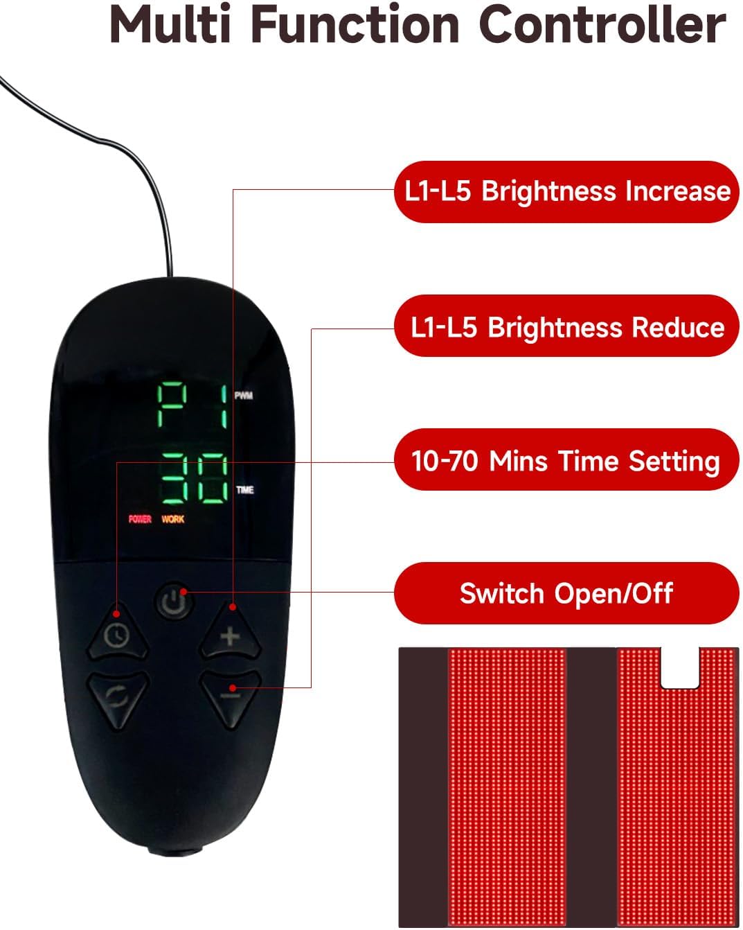 MEGELIN Ganzkörper Rotlichttherapie-Tasche mit Infrarot-Technologie, 180 x 80 cm, 2520 LEDs für effektive Home-Anwendungen
