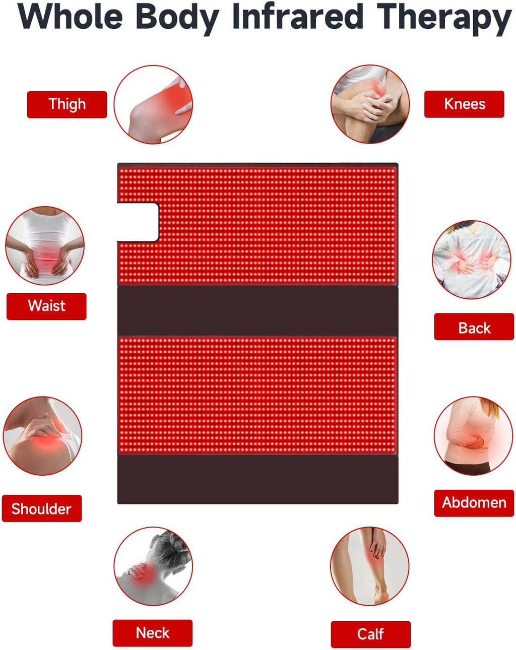 MEGELIN Ganzkörper Rotlichttherapie-Tasche mit Infrarot-Technologie, 180 x 80 cm, 2520 LEDs für effektive Home-Anwendungen